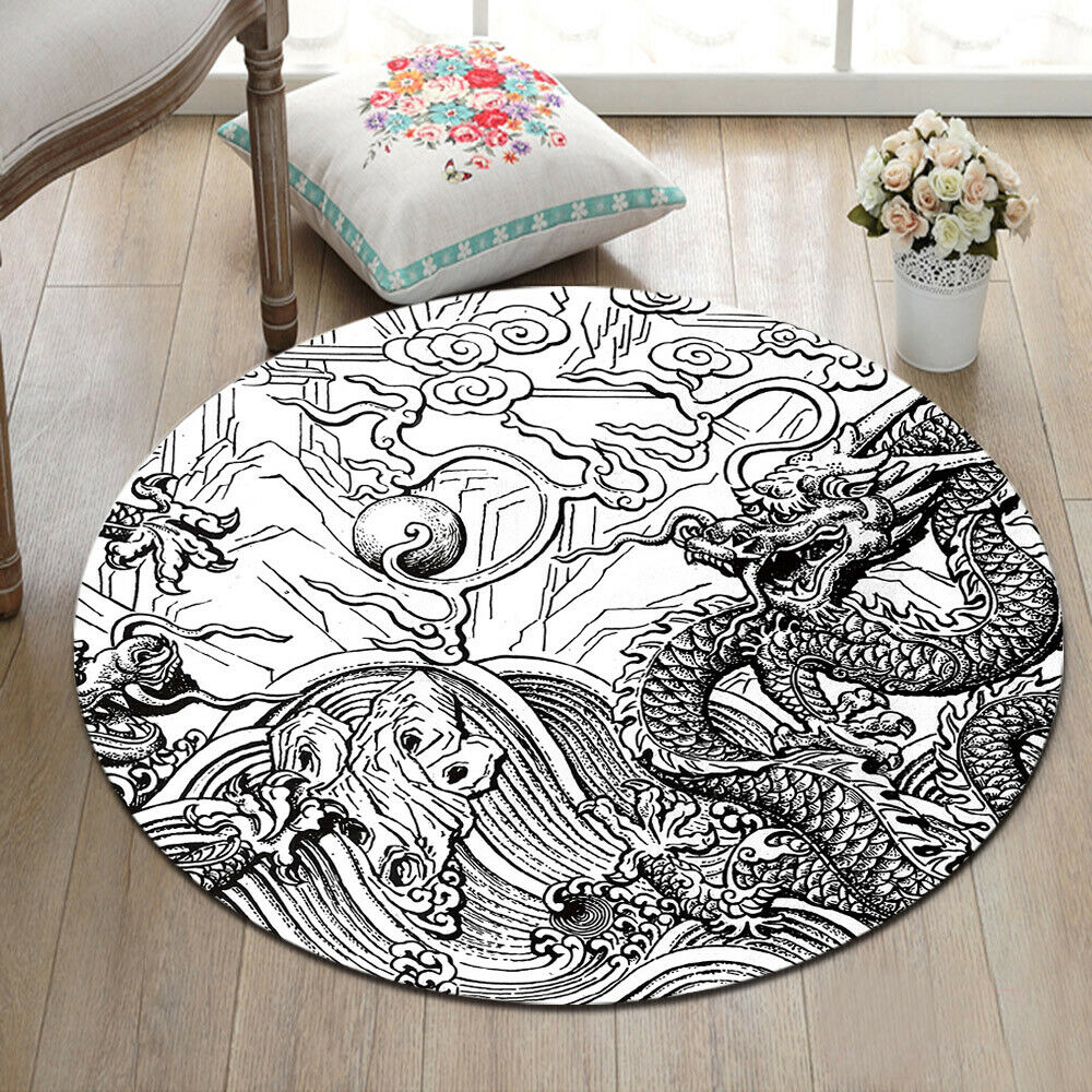 Drawn Dragon CLP0710035M Round Area Rug