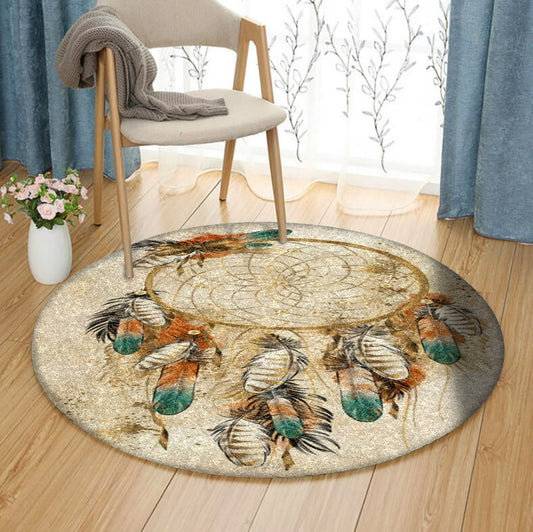 Dream Catchers HN3110138RR Round Area Rug