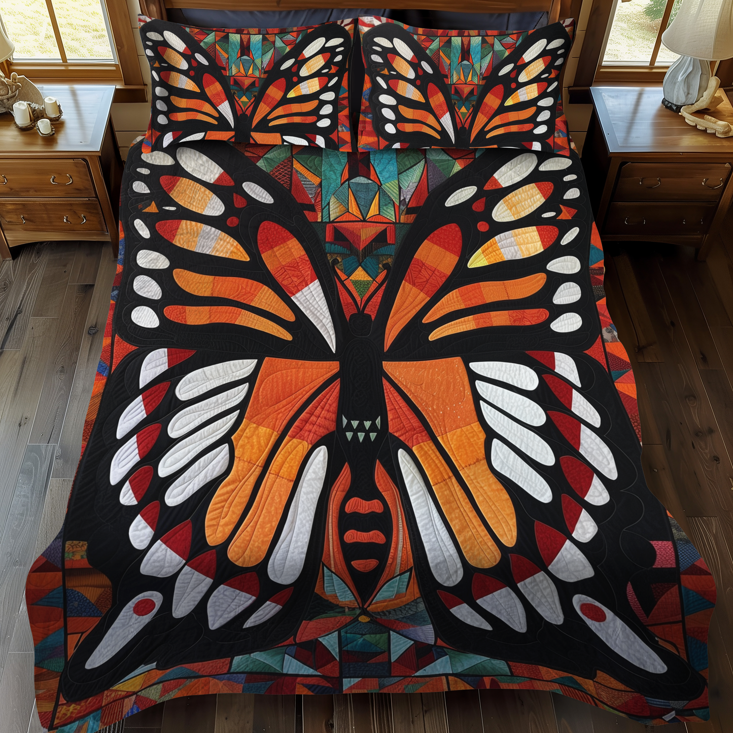 Juego de cama acolchado de 3 piezas Dreamy Butterfly NCU0VL135