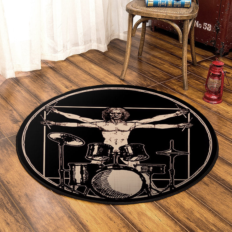 Drummer HM230813TM Round Area Rug