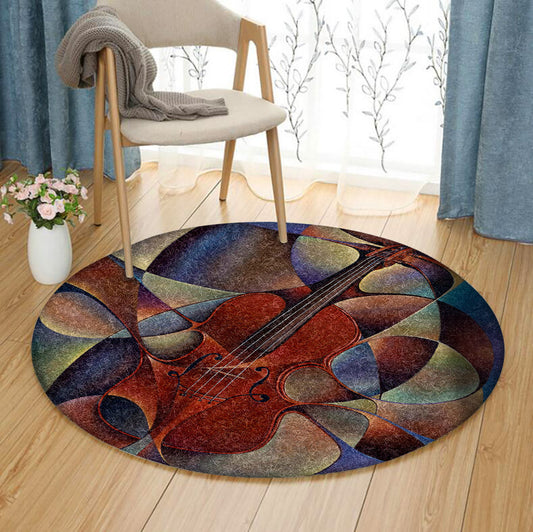 Dynamic Violin HM040904TM Round Area Rug