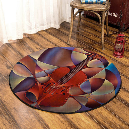 Dynamic Violin HM040904TM Round Area Rug