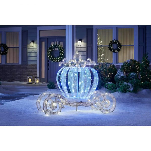 Christmas-5 ft led twinkling carriage