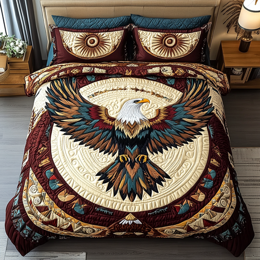 Eagle Embrace 3-Piece Quilted Bedding Set NCU0DK3264