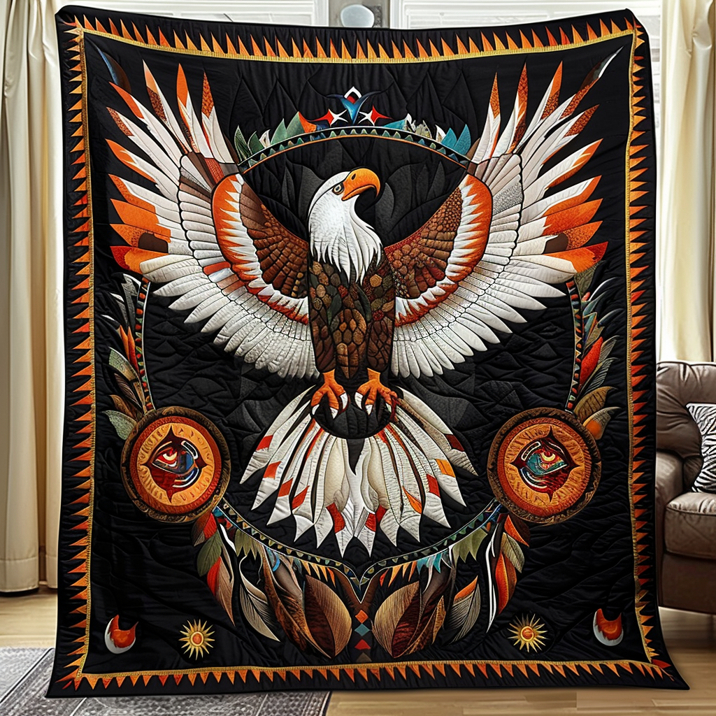 Eagle's Flight Quilted Blanket NCU0TH796