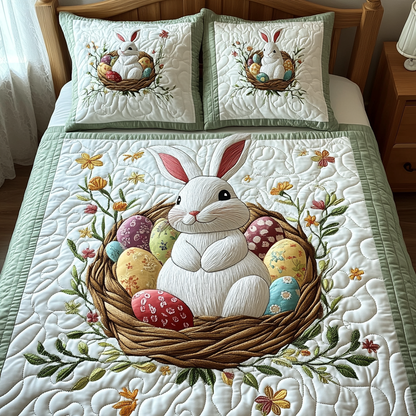 Easter Bunny Quilted Bedding Set NCU0DV1941