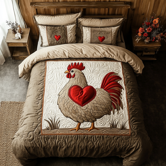 Eggcellent Days 3-Piece Quilted Bedding Set NCU0DK2911