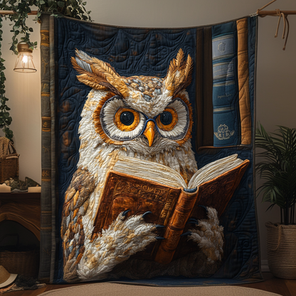 Elder Owl Quilted Blanket NCU0DV1179