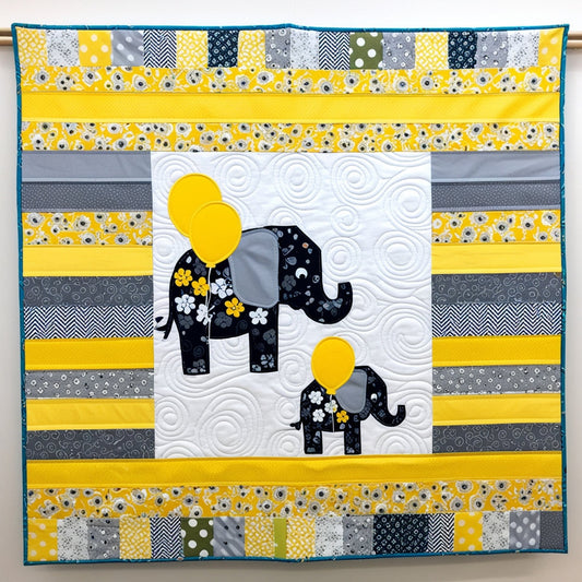 Elephant NTA151024012 Quilt Blanket