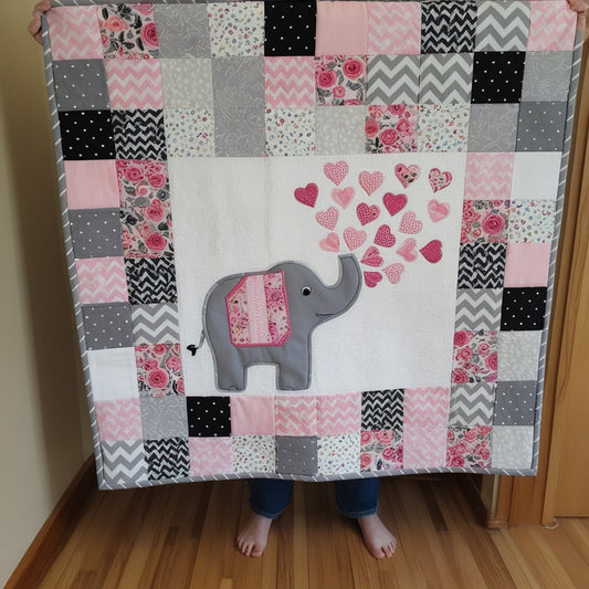 Elephant NTA151024025 Quilt Blanket