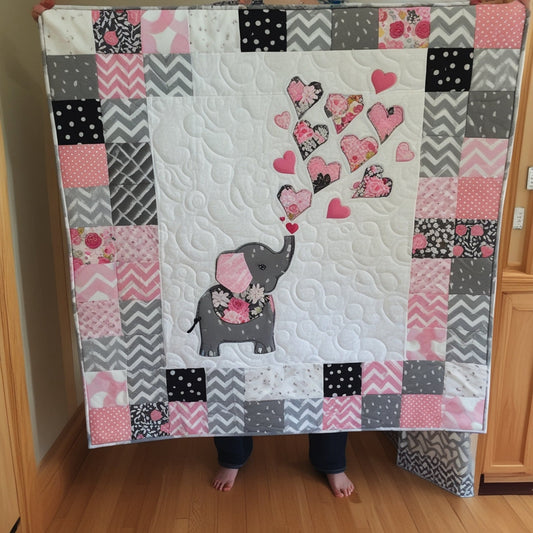 Elephant NTA151024030 Quilt Blanket