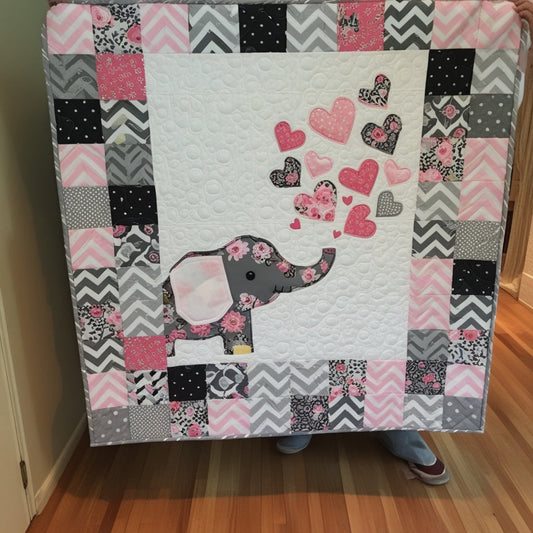 Elephant NTA151024031 Quilt Blanket