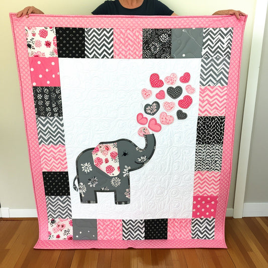 Elephant NTA151024033 Quilt Blanket