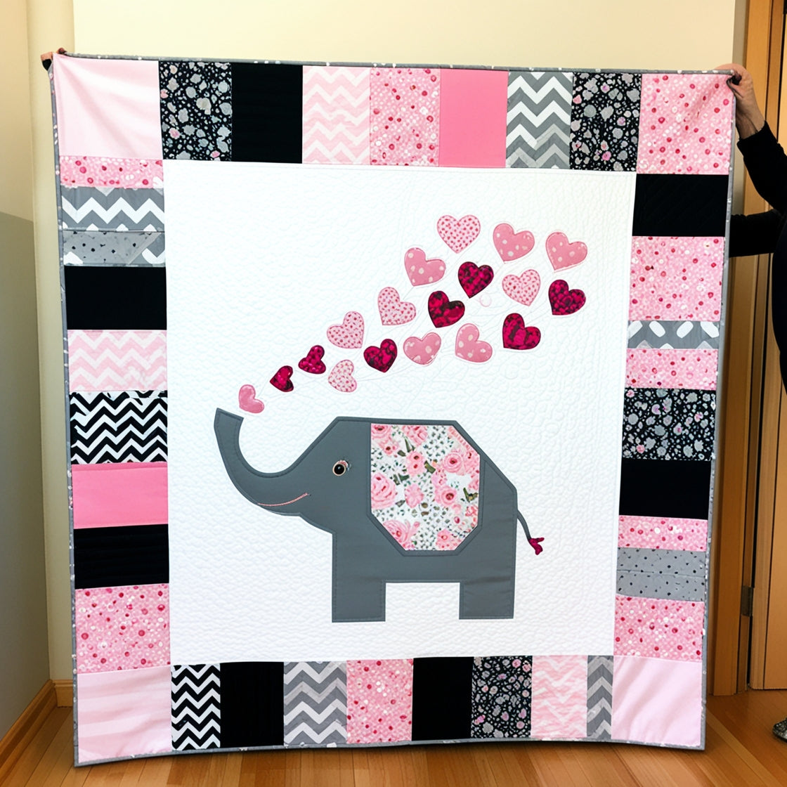 Elephant NTA151024041 Quilt Blanket