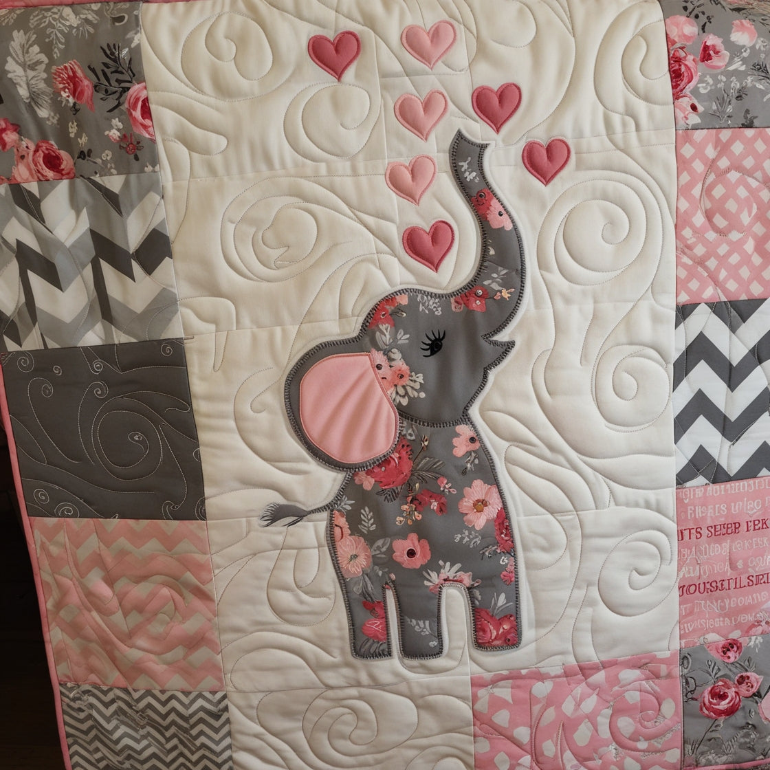 Elephant NTA151024043 Quilt Blanket