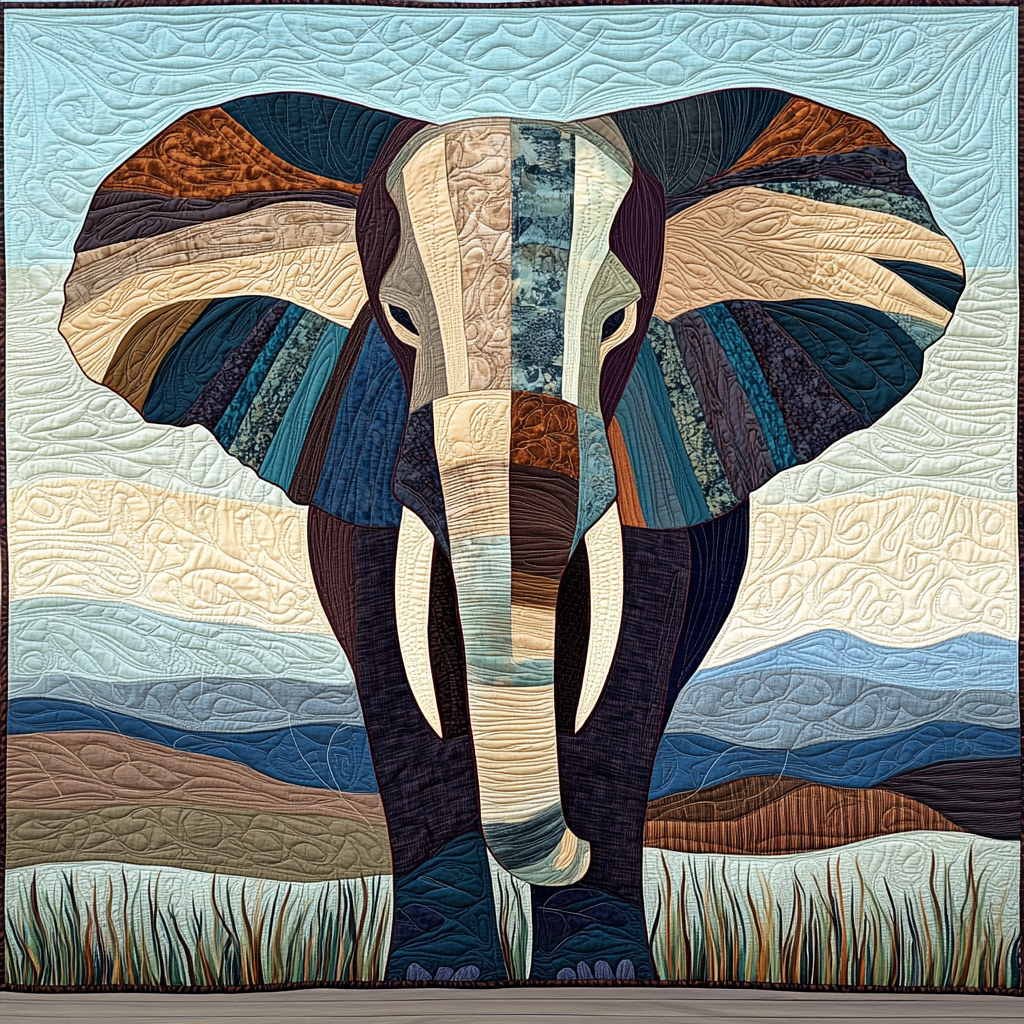 Elephant TAI041124022 Quilt Blanket