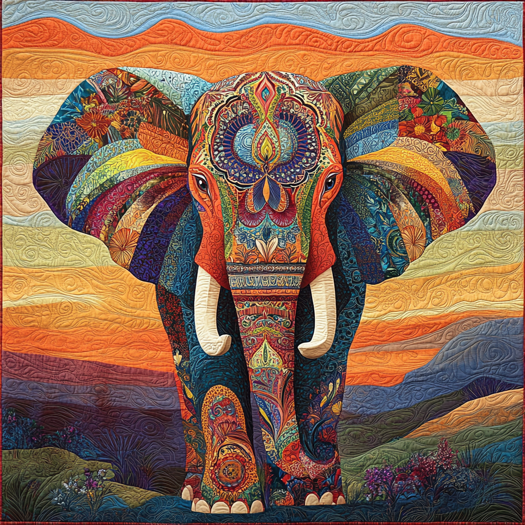 Elephant TAI311024303 Quilt Blanket