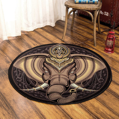 Elephant QN310725T Round Area Rug