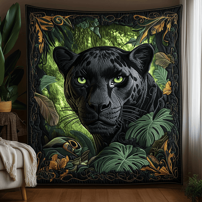 Emerald Panther Quilted Blanket NCU0TH2363