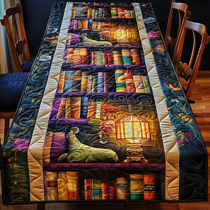 Enchanted Library Quilted Table Runner NCU0TH542