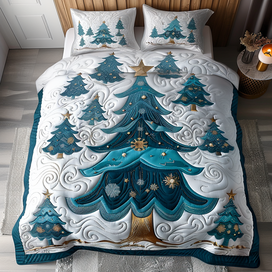 Enchanted Christmas Quilted Bedding Set NCU0DV1946