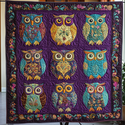 Enchanted Feathers Quilted Blanket NCU0VH1712