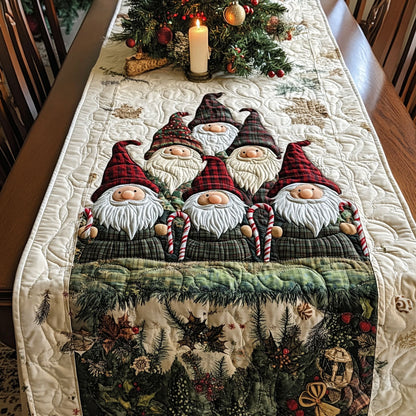 Enchanted Gnome Quilted Table Runner NCU0PT1564