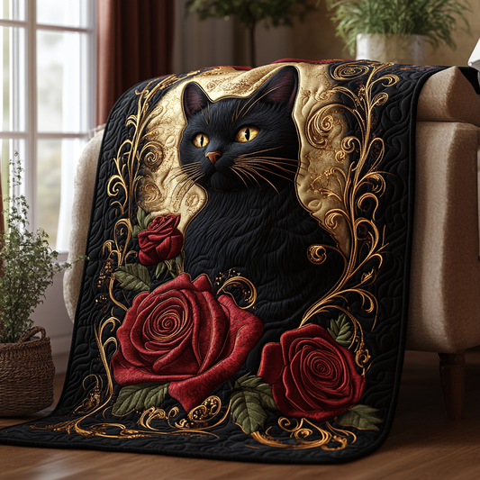 Enchanted Whiskers Quilted Blanket NCU0DV2552