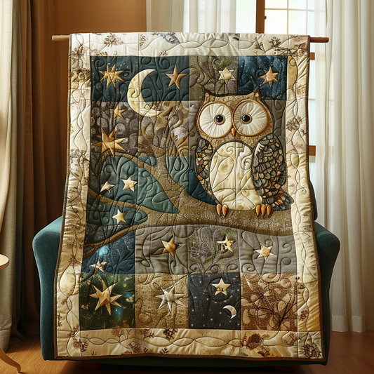 Endearing Owl Quilted Blanket NCU0VL144