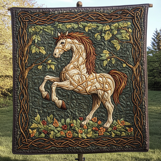 Equestrian Elegance Quilted Blanket NCU0DK3450