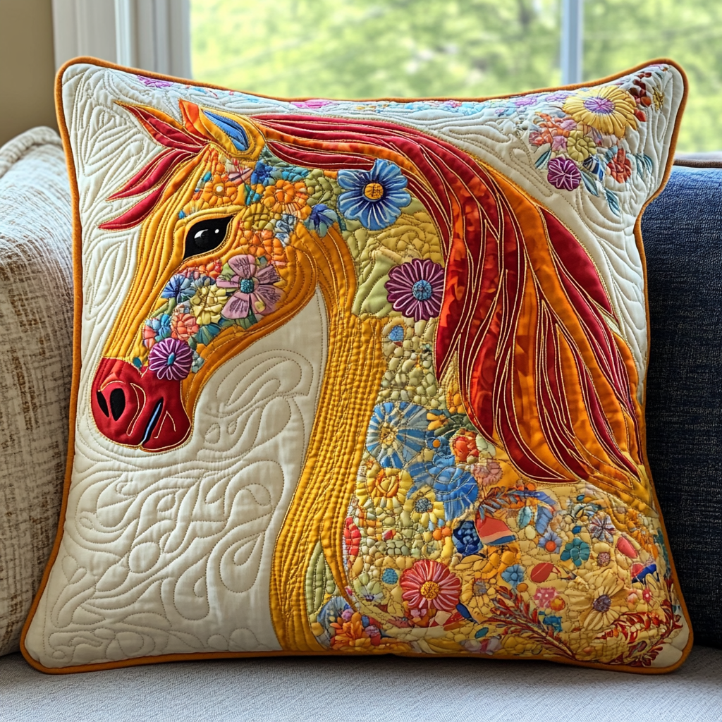 Equine Dream Quilted Pillow Case NCU0VH236