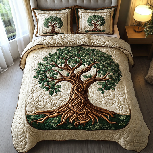 Eternal Roots Quilted Bedding Set NCU0DV2175