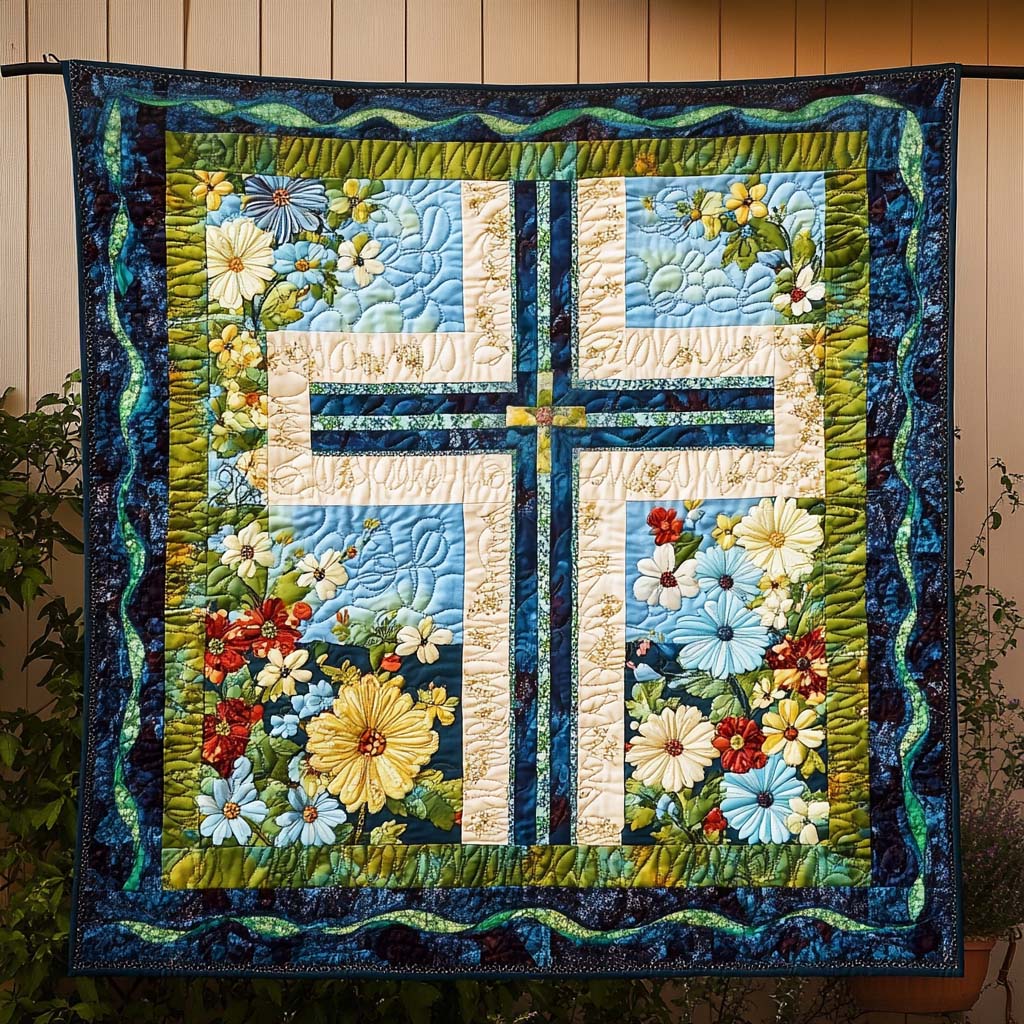 Eternal Blossoms Art Quilt Hanging NCU0NT2305