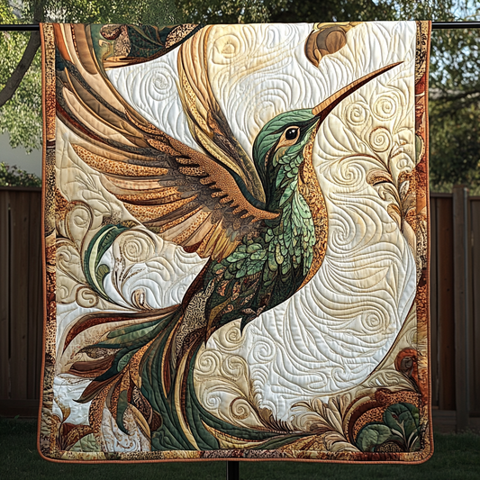 Ethereal Hummingbird Quilted Blanket NCU0VH1571