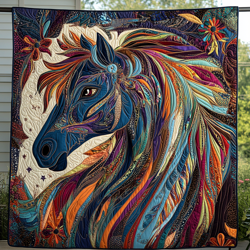 Ethereal Steed Quilted Blanket NCU0DK529