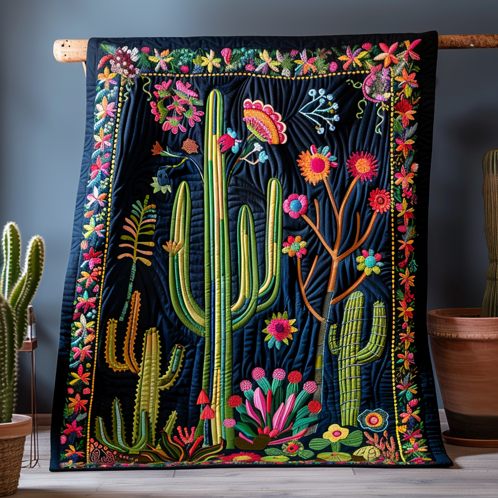 Cactus Quilted Blanket NCU0VT07