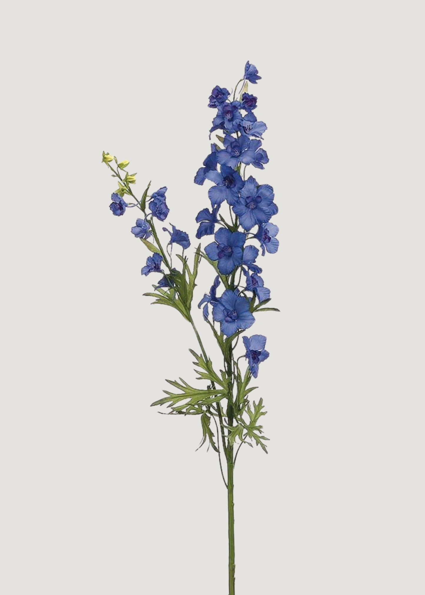 Blue Faux Blooming Delphinium Flower - 39"