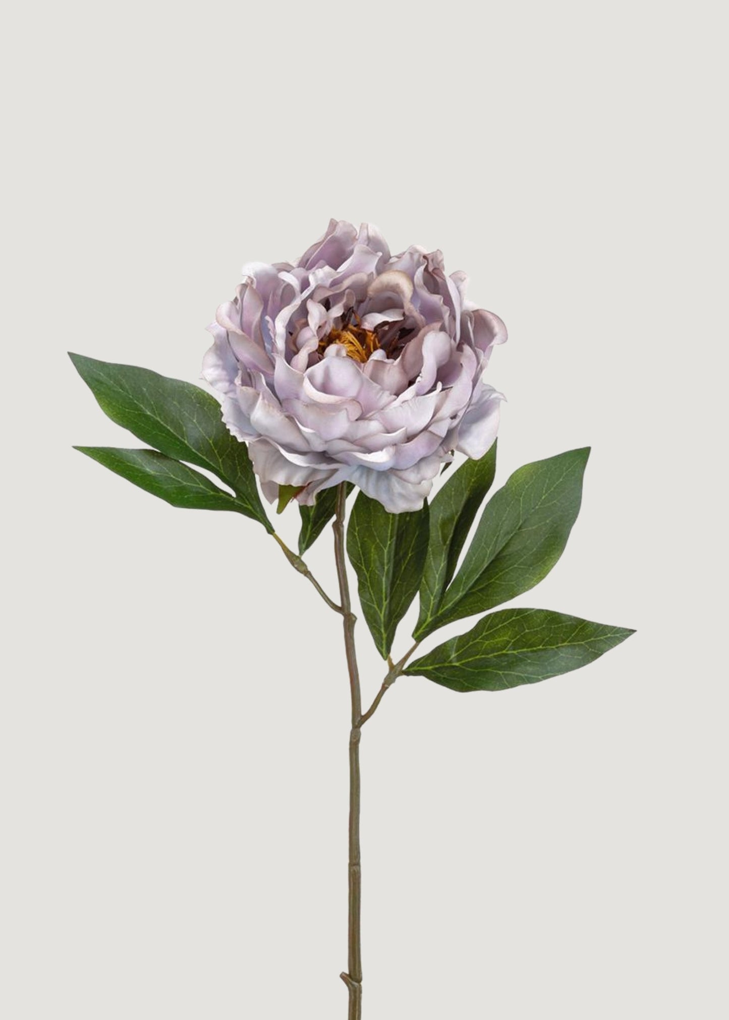 Dull Lavender Artificial Peony Flower - 18.5"