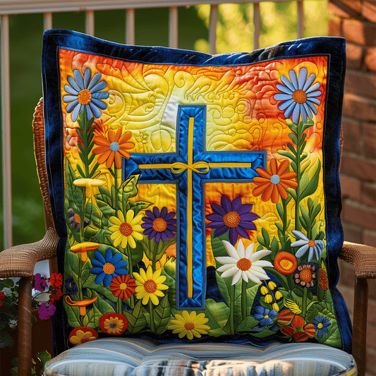 Faithful Garden Quilted Pillow Case NCU0TH1078