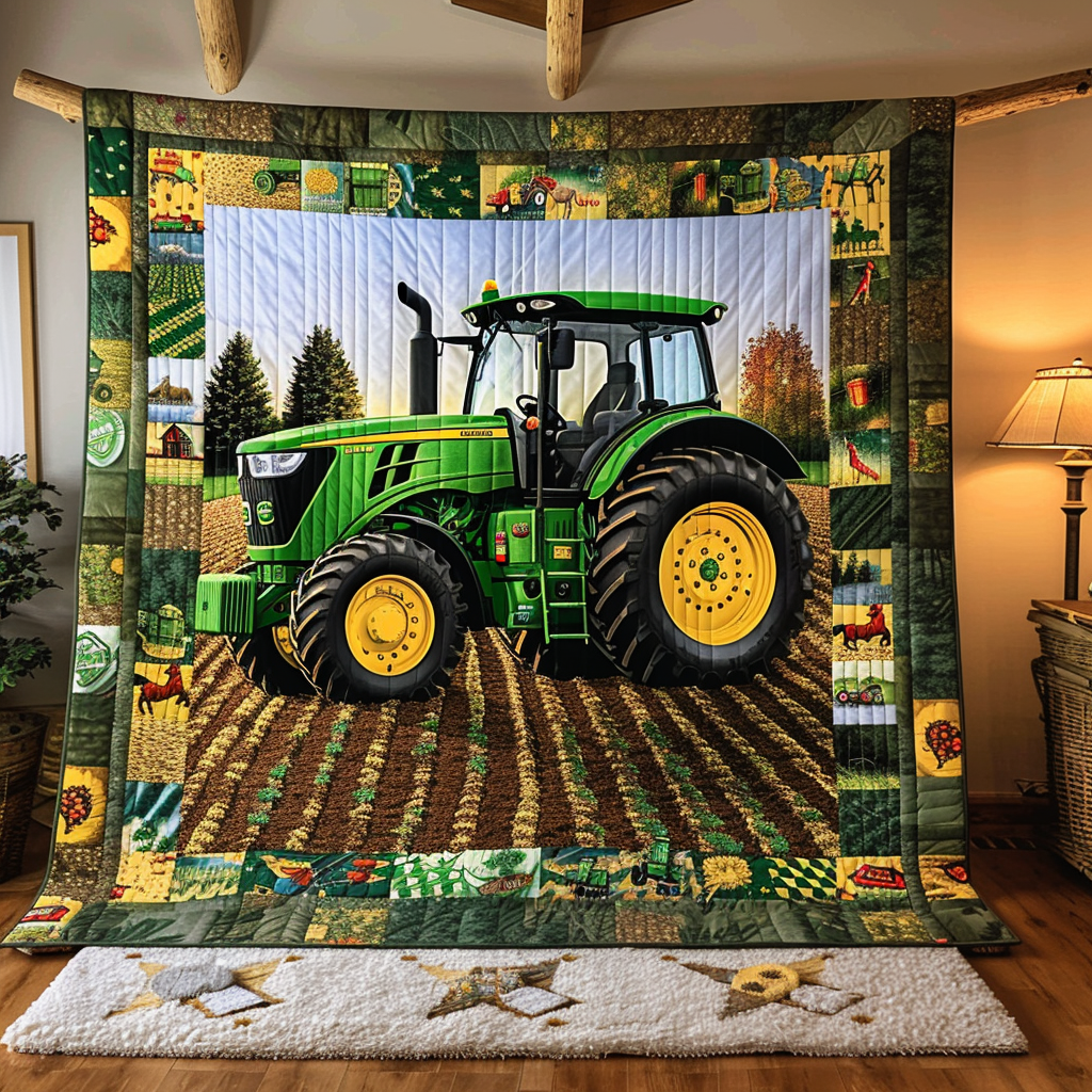 Farm Fresh Love Quilted Blanket NCU0TH722