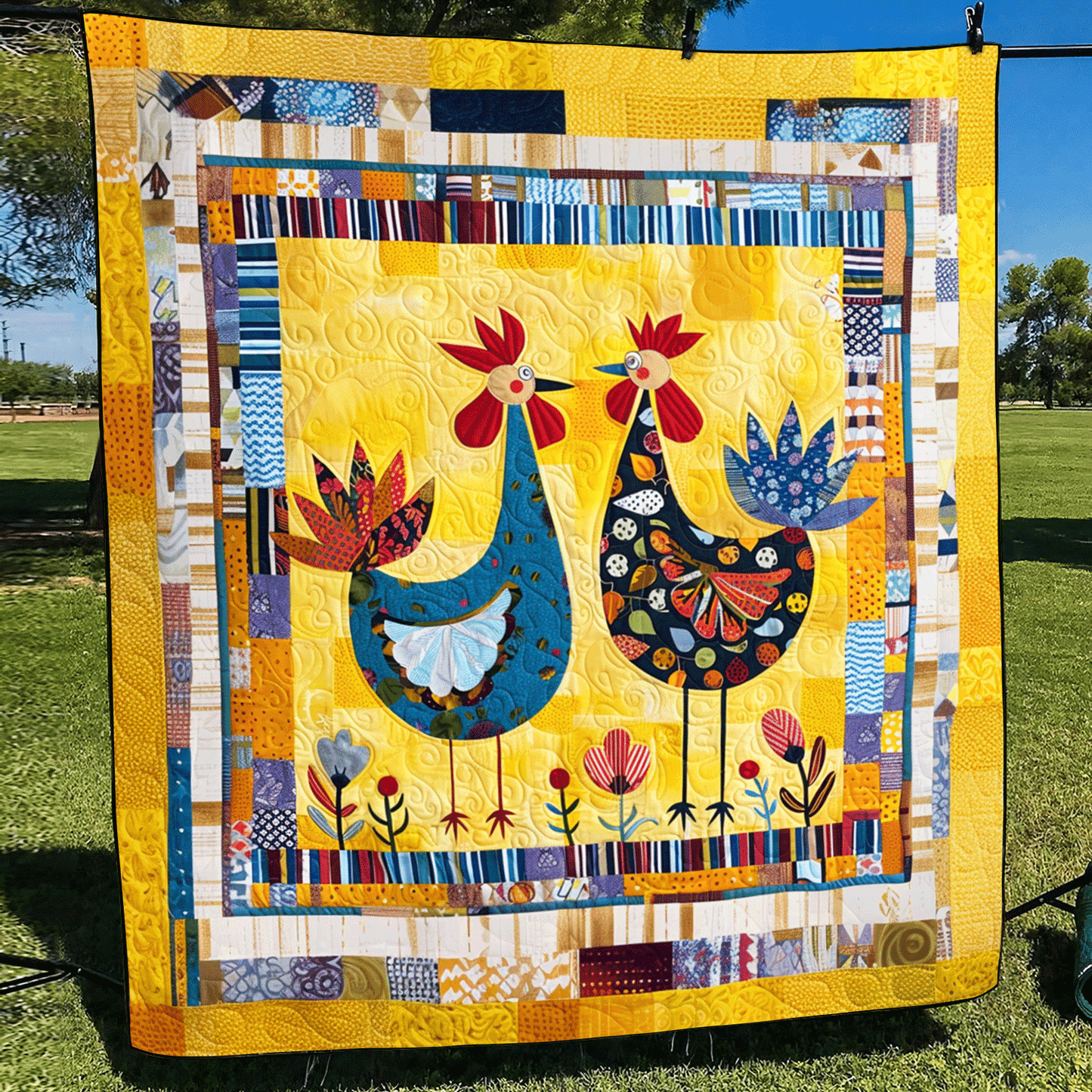 Farmhouse Bestie Quilted Blanket NCU0TH959