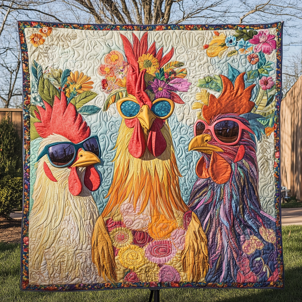 Feathered Frenzy Quilted Blanket NCU0DV1930