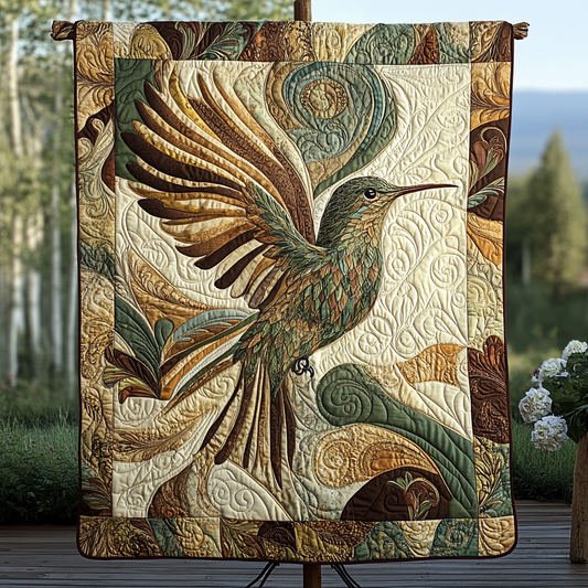 Feathered Grace Quilted Blanket NCU0VH1565