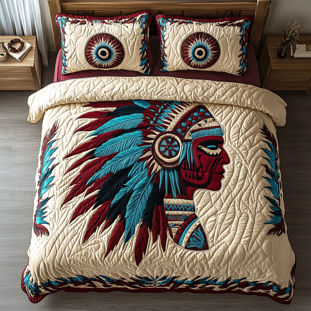 Juego de cama acolchado de 3 piezas Feathered Legacy NCU0DK3602