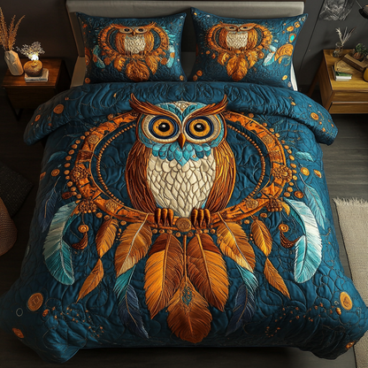 Feathered Spirit 3-Piece Quilted Bedding Set NCU0DK3286