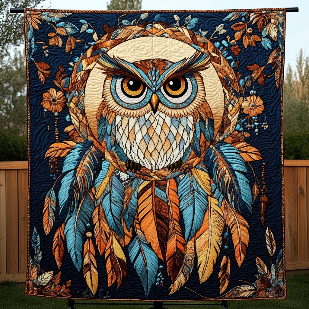 Feathered Spirit Quilted Blanket NCU0DK3309