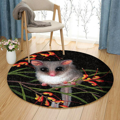 Feathertail Glider BL300724C Round Area Rug