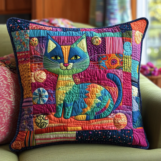 Feline Fables Quilted Pillow Case NCU0DV639