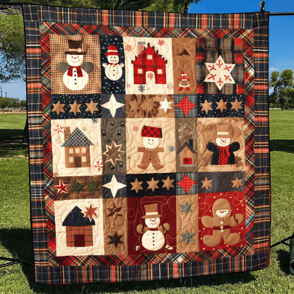 Festive Patchwork Quilted Blanket NCU0TH1017