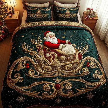 Festive Cheer 3-Piece Quilted Bedding Set NCU0DK2754